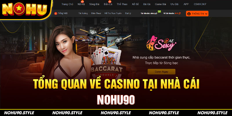 Tổng quan về casino tại nhà cái Nohu90